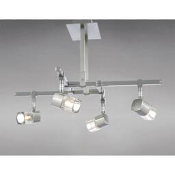 Netlighting Ticino Semi Flush 4 Light G9 Satin Chrome in Grey - thumbnail 2
