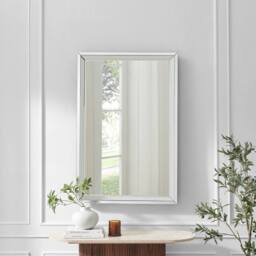 FurnitureboxUK Roux Long Rectangle 120x80cm Wall Mirror in Metallics - Size: 120x80 cm - thumbnail 2