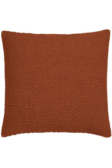 Drift Home 'Hayden' Filled 100% Cotton Basket Weave Cushion in Terracotta - Size: 43 cm x 43 cm - image 1