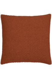 Drift Home 'Hayden' Filled 100% Cotton Basket Weave Cushion in Terracotta - Size: 43 cm x 43 cm