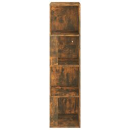 Berkfield Home Corner Cabinet Smoked Oak 33x33x132 cm Engineered Wood in Brown - Size: 33 x 33 x 132 cm - thumbnail 3