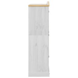 Berkfield Home Wardrobe Corona White 102x52x186 cm Solid Wood Pine - Size: 102 x 52 x 186 cm - thumbnail 5
