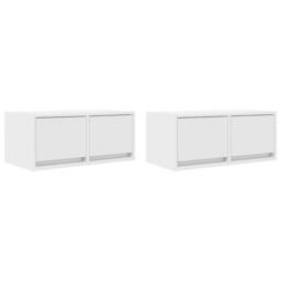 Berkfield Home TV Cabinets 2 pcs White 60x31x25.5 cm Engineered Wood - thumbnail 3