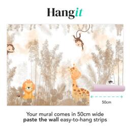 Superfresco Easy Roarsome Natural Print To Order 3m x 2.8m Mural in Beige - thumbnail 3