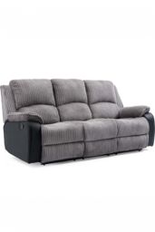 More4Homes Postana Manual Recliner Bonded Leather 2+3 Seater Sofa Set in Grey - thumbnail 2