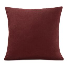 Luxury Living Velvet Chenille Cushion in Red - Size: 45 cm x 45 cm - thumbnail 3