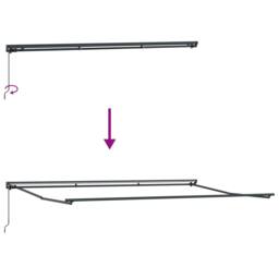 Berkfield Home Retractable Awning Manual Anthracite & White 500x300 cm - thumbnail 9