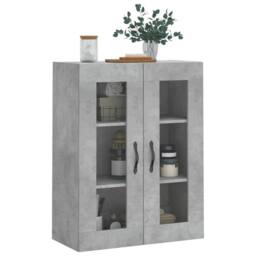 Berkfield Home Wall Mounted Cabinet Concrete Grey 69.5x34x90 cm Engineered Wood - thumbnail 4