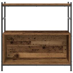 Berkfield Home Book Cabinet Smoked Oak 80x30x78, 5 cm Engineered Wood in Brown - thumbnail 6
