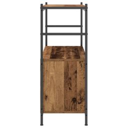 Berkfield Home Book Cabinet Smoked Oak 80x30x78, 5 cm Engineered Wood in Brown - thumbnail 7