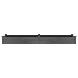 Berkfield Home Garden Raised Bed with Liner Grey 240x60x25 cm Solid Wood Fir - Size: 240 x 60 x 25 cm - thumbnail 4