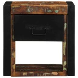 Berkfield Home Bedside Cabinets 2 pcs Multicolour 40x35x40 cm Solid Wood Reclaimed - Size: 40 x 35 x 40 cm - thumbnail 6