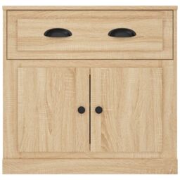 Berkfield Home Sideboard Sonoma Oak 70x35.5x67.5 cm Engineered Wood in Brown - thumbnail 6