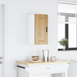 Berkfield Home Kitchen Wall Cabinet¬†Porto Artisan Oak Engineered Wood in Brown - thumbnail 1