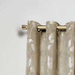 New Edge Blinds 16-19mm Fenton Extendable Eyelet Metal Curtain Pole Set in Bronze - Size: 120 cm - thumbnail 2
