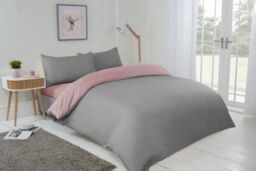 New Edge Blinds Brights Reversible Duvet in Pink - Size: King - thumbnail 3