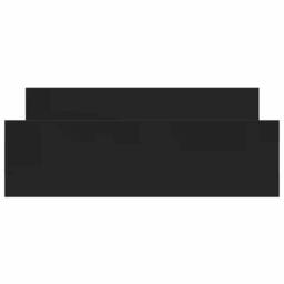 Berkfield Home Durable Bed Frame with Headboard & Footboard Black 150x200 cm K - Size: King - thumbnail 5
