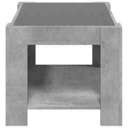 Berkfield Home Coffee Table with LED Concrete Grey 73x53x45 cm Engineered Wood - Size: 73 x 53 x 45 cm - thumbnail 7