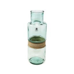 Verano Spanish Ceramics Glass Hemp Clear Home Décor Large Slim Aba Vase (H) 45cm - thumbnail 1