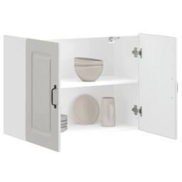 Berkfield Home Kitchen Wall Cabinet Kalmar High Gloss White Engineered Wood - thumbnail 4
