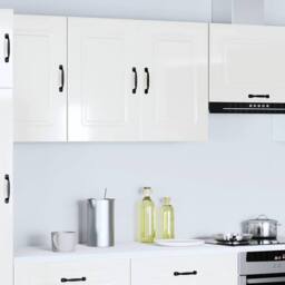 Berkfield Home Kitchen Wall Cabinet Kalmar High Gloss White Engineered Wood - thumbnail 2