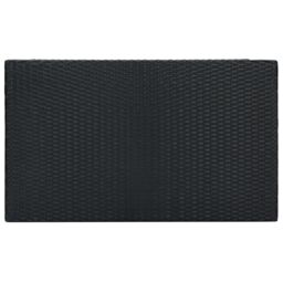 Berkfield Home Garden Bar Table Black 100x60.5x110.5 cm Poly Rattan - thumbnail 4