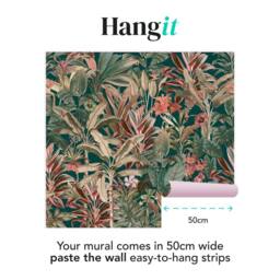 Superfresco Easy Funky Jungle Teal Print To Order 3m x 2.8m Mural in Blue - thumbnail 3