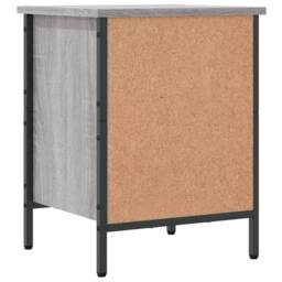 Berkfield Home Shoe Cabinet Grey Sonoma 38x35x50 cm Engineered Wood - Size: 38 x 35 x 50 cm - thumbnail 6