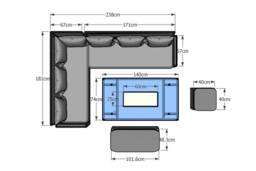 Furniture Maxi Rosen 9 Seater Rattan Garden Furniture Corner Sofa Set With Fire pit Dining Table & Storage Box in Grey - thumbnail 6