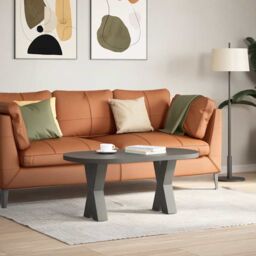 Berkfield Home Coffee Table Legs X-Shaped 2 pcs Anthracite 28x(42-43) cm Steel - thumbnail 2