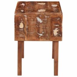 Berkfield Home Stylish End Tables with Shelf Multicolour Solid reclaimed wood - thumbnail 5