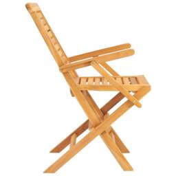 Berkfield Home Folding Garden Chairs 2 pcs 56x63x90 cm Solid Wood Teak in Brown - Size: 56 x 63 x 90 cm - thumbnail 5