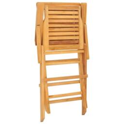 Berkfield Home Folding Garden Chairs 2 pcs 56x63x90 cm Solid Wood Teak in Brown - Size: 56 x 63 x 90 cm - thumbnail 6