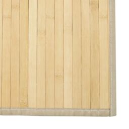 Berkfield Home Rug Rectangular Light Natural70x100 cm Bamboo - Size: Medium - thumbnail 6