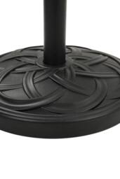 H&O Direct Woven Pattern Concrete-Filled Patio Umbrella Stand in Black - thumbnail 5