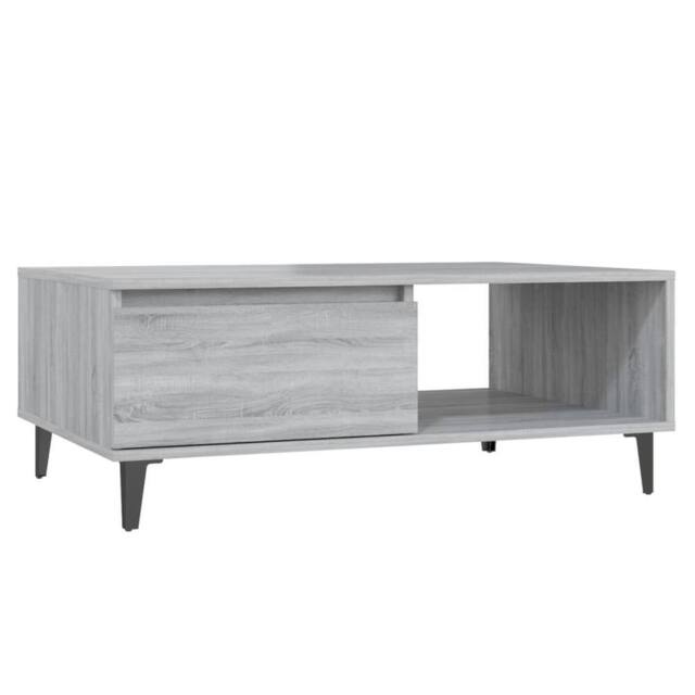 Berkfield Home Coffee Table Grey Sonoma 90x60x35 cm Engineered Wood - Size: 90 x 60 x 35 cm - image 1