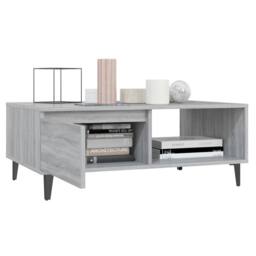 Berkfield Home Coffee Table Grey Sonoma 90x60x35 cm Engineered Wood - Size: 90 x 60 x 35 cm - thumbnail 4