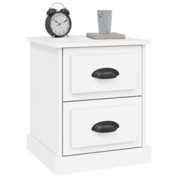 Berkfield Home Bedside Cabinets 2 pcs White 39x39x47.5 cm Engineered Wood - thumbnail 5