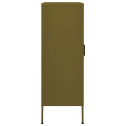 Berkfield Home Storage Cabinet Olive Green 80x35x101.5 cm Steel - thumbnail 5