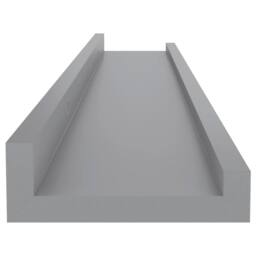 Berkfield Home Decorative Wall Shelves 4 pcs Grey 60x9x3 cm - Size: 60 x 9 x 3 cm - thumbnail 7