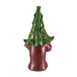 Voltico Welcome Gnome Garden Ornament 31cm Decorative Statue in Dark Green - thumbnail 4