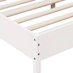 Berkfield Home Bed Frame without Mattress White 180x200 cm Super King Solid Wood Pine - thumbnail 7