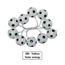 FLAVORA LED Football Light String Solar Outdoor in White - thumbnail 6