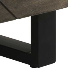 Berkfield Home Sideboards 2 pcs Black 60x33x75 cm Solid Wood Mango - Size: 60 x 33 x 75 cm - thumbnail 9