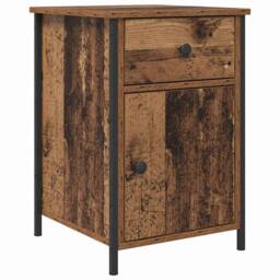 Berkfield Home Bedside Cabinets 2 pcs Old Wood 40x42x60 cm Engineered Wood in Brown - Size: 40 x 42 x 60 cm - thumbnail 5