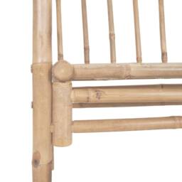 Berkfield Home Garden Bench with Pergola 116 cm Bamboo in Brown - thumbnail 5