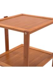 Living and Home 7 Tiers Bamboo Shoe Rack Entryway Hallway Shoe Storage Shelf in Brown - thumbnail 5