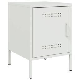 Berkfield Home Bedside Cabinets 2 pcs White 36x39x50.5 cm Steel - thumbnail 5