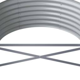 Berkfield Home Garden Raised Bed Powder-coated Steel 512x80x36 cm Anthracite in Dark Grey - Size: 512 x 80 x 36 cm - thumbnail 5