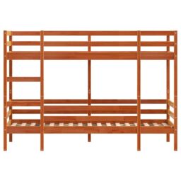 Berkfield Home Bunk Bed without Mattress Wax Brown 90x190 cm Single Solid Wood Pine - thumbnail 5